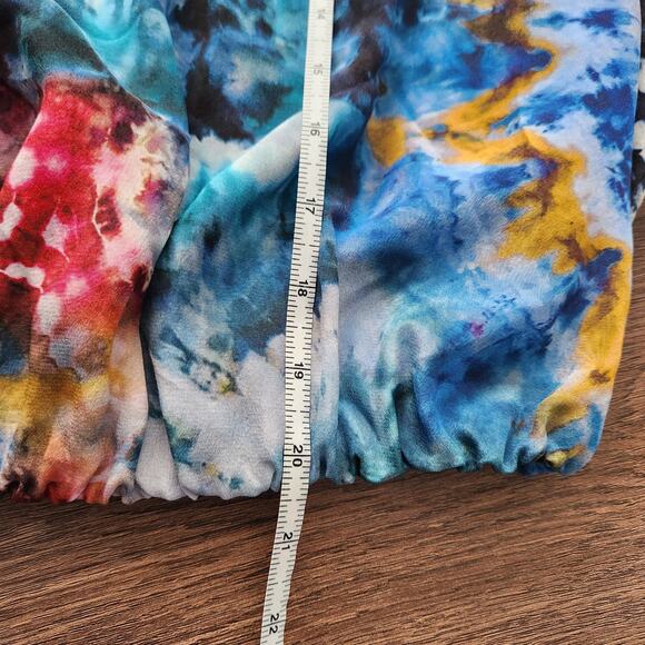 Alice + Olivia Silk Halter Top XS Tie Dye‎ Designer Party Resortwear Cocktail - Picture 8 of 8